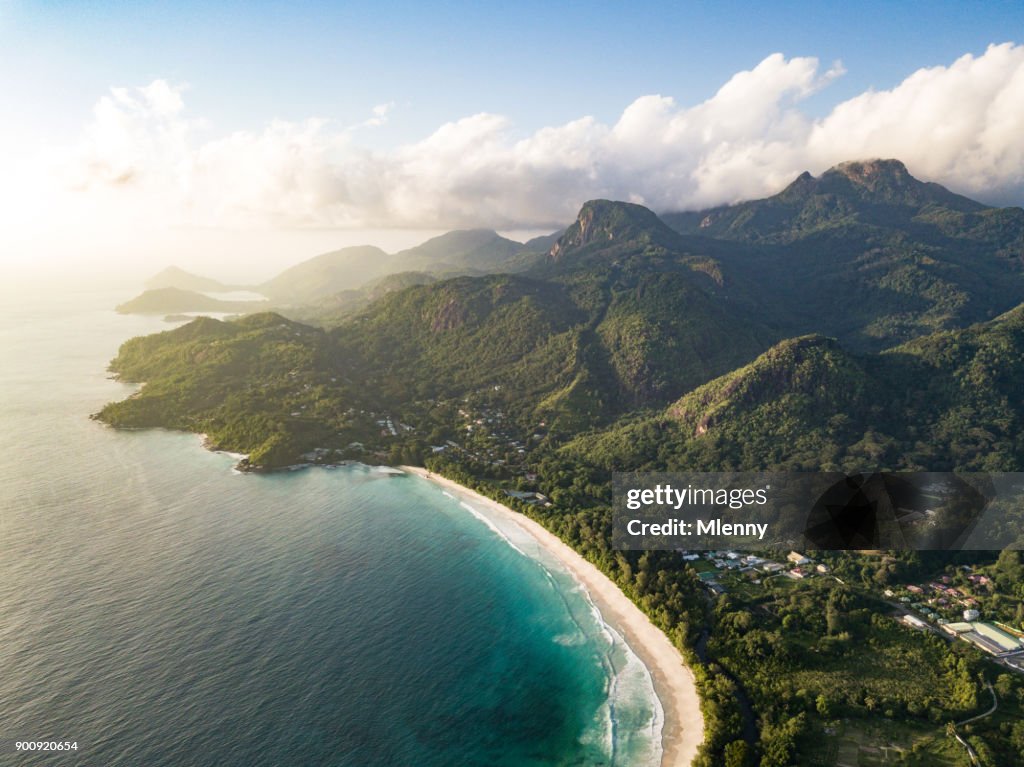 Grand Anse Mahe Island Seychelles Beach Coastline