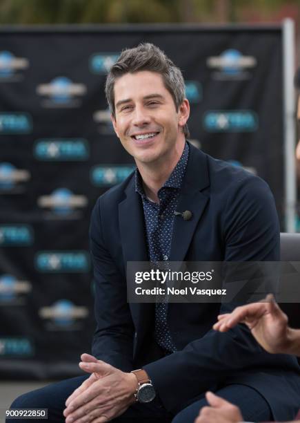 Arie Luyendyk visits "Extra" at Universal Studios Hollywood on January 3, 2018 in Universal City, California.