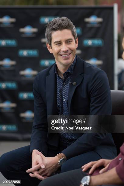 Arie Luyendyk visits "Extra" at Universal Studios Hollywood on January 3, 2018 in Universal City, California.