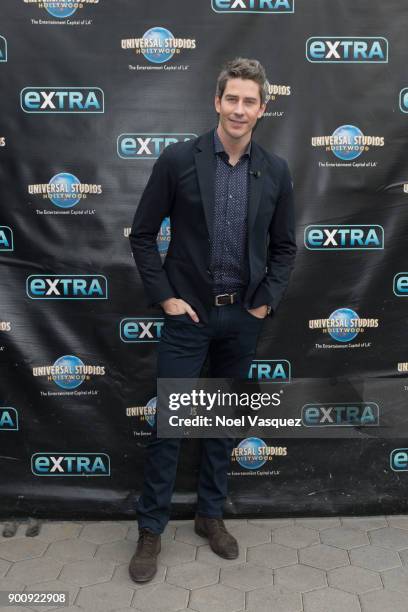 Arie Luyendyk visits "Extra" at Universal Studios Hollywood on January 3, 2018 in Universal City, California.