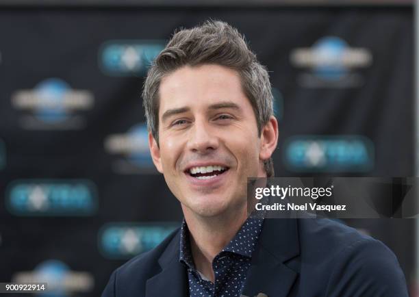 Arie Luyendyk visits "Extra" at Universal Studios Hollywood on January 3, 2018 in Universal City, California.