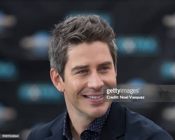 Arie Luyendyk visits "Extra" at Universal Studios Hollywood on January 3, 2018 in Universal City, California.