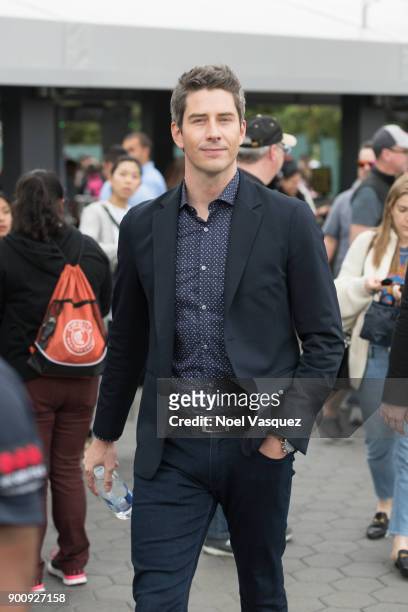 Arie Luyendyk visits "Extra" at Universal Studios Hollywood on January 3, 2018 in Universal City, California.