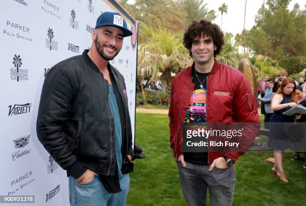 Bilall Fallah and Adil El Arbi attend Variety's Creative Impact Awards and 10 Directors to Watch Brunch Red Carpet at the 29th Annual Palm Springs...