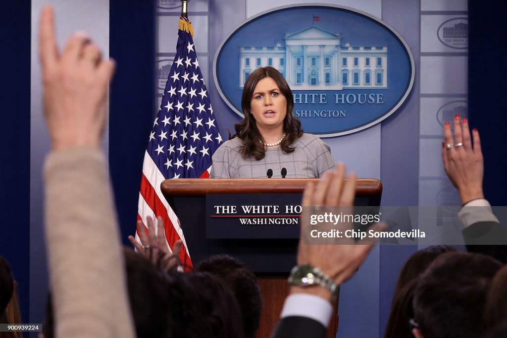 White House Press Secretary Sarah Sanders Holds Briefing At White House
