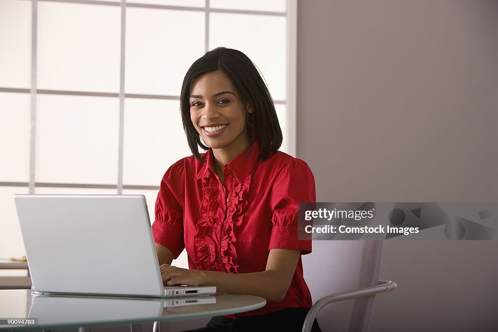 Woman on laptop