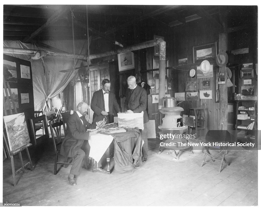 Men In Painting Studio