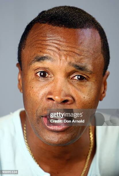 Sugar Ray Leonard attends the launch of Xbox 360 and EA Sports' "Fight Night 4" at The Ivy Penthouse the on August 26, 2009 in Sydney,