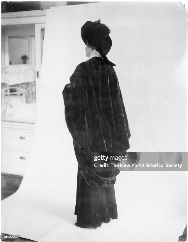 Model In Fur Cape