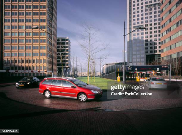 commuters arriving at office parking garage. - motor vehicle department stock pictures, royalty-free photos & images