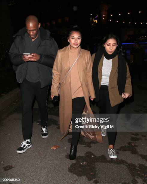 Vanessa White seen skating at Natural History Museum Ice Rink on January 3, 2018 in London, England.