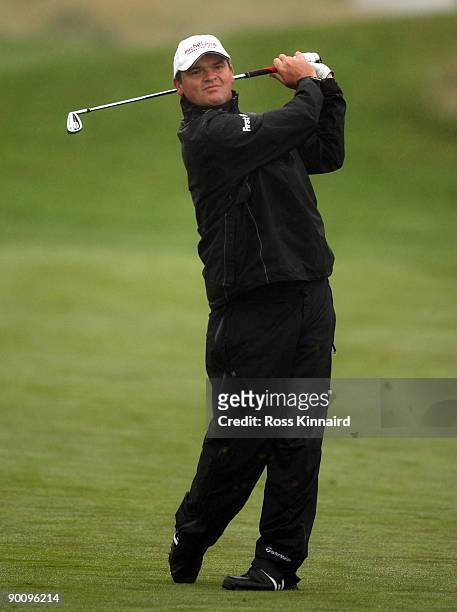 Paul Lawrie of Scotland during the pro-am event prior to the Johnnie Walker Championship on the PGA Centenary Course at Gleneagles on August 26, 2009...