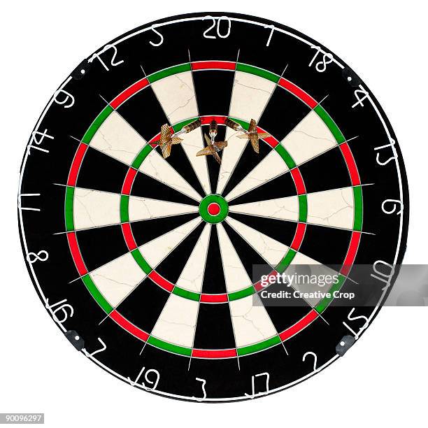 dart board with a 180 score - dartboard stock pictures, royalty-free photos & images