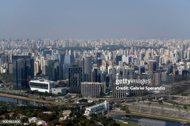 são paulo - top view of ibirapuera park in sao paulo brazil stock pictures, royalty-free photos & images