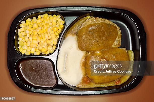 frozen instant dinner - tv dinner stock pictures, royalty-free photos & images