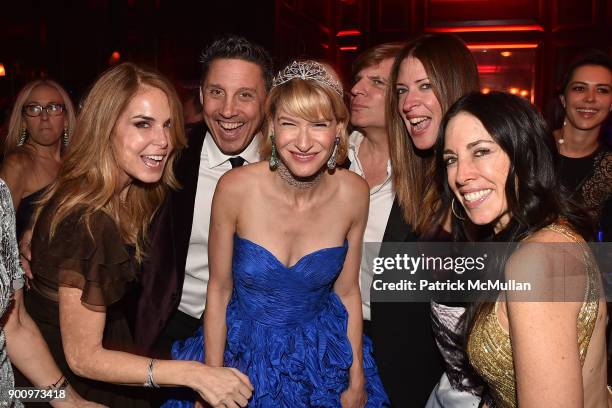 Dana Kirshenbaum, Alex Chudnoff, Julie Macklowe, Richard Kirshenbaum, Karine Chudnoff and Harriet Croman attend Julie Macklowe's 40th birthday...