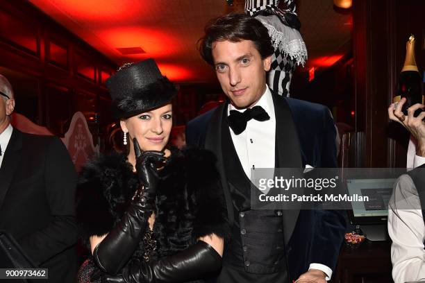 Coralie Charriol Paul and Dennis Paul attend Julie Macklowe's 40th birthday Spectacular at La Goulue on December 19, 2017 in New York City.