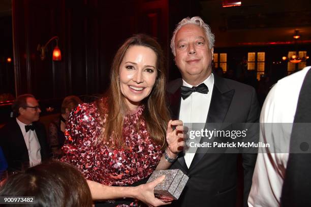 Samantha Boardman and Aby Rosen attend Julie Macklowe's 40th birthday Spectacular at La Goulue on December 19, 2017 in New York City.