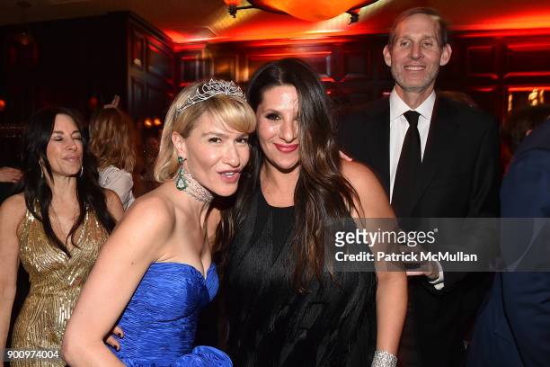 Julie Macklowe and Charlotte Blechman attend Julie Macklowe's 40th birthday Spectacular at La Goulue on December 19, 2017 in New York City.