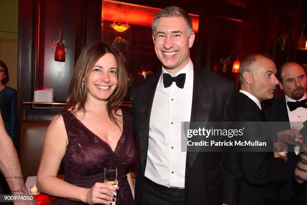 Guest and David Stemerman attend Julie Macklowe's 40th birthday Spectacular at La Goulue on December 19, 2017 in New York City.