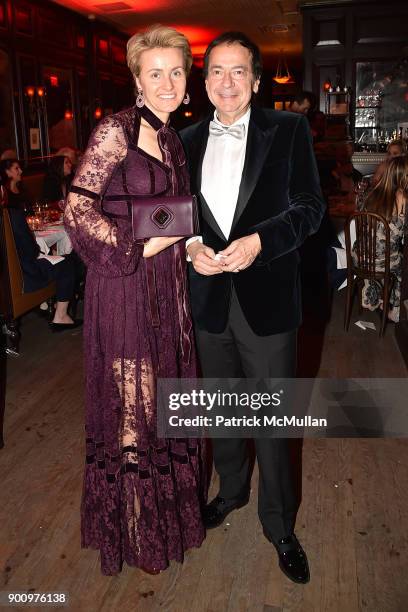 Jenny Paulson and John Paulson attend Julie Macklowe's 40th birthday Spectacular at La Goulue on December 19, 2017 in New York City.