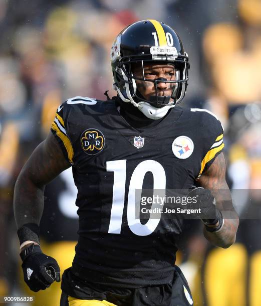 Martavis Bryant of the Pittsburgh Steelers in action during the game against the Cleveland Browns at Heinz Field on December 31, 2017 in Pittsburgh,...