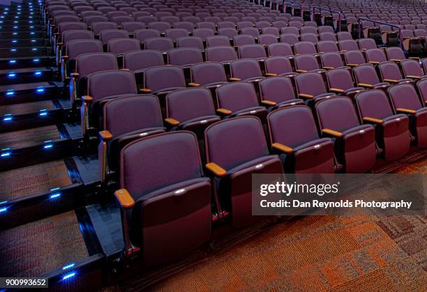 empty seats in theatre auditorium - seating chart stock pictures, royalty-free photos & images