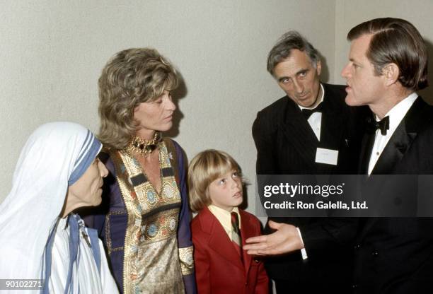 Mother Teresa, Jean Kennedy Smith, Ted Kennedy Jr., Ted Kennedy , and guest