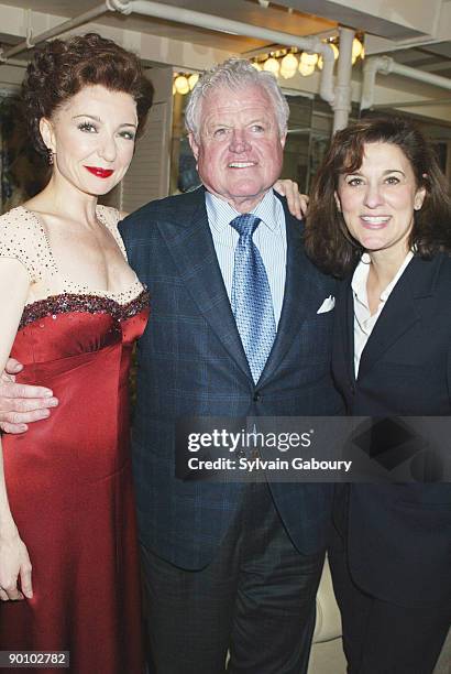 Donna Murphy with Senator Ted Kennedy and his wife Vicki Kennedy