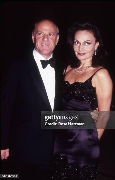 Barry Diller & Diane von Furstenberg at Metropolitan Museum Gala, NYC - 1982