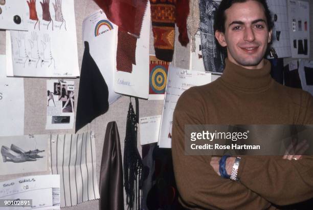 Marc Jacobs in his design studio, Garment Center, New York - 1989