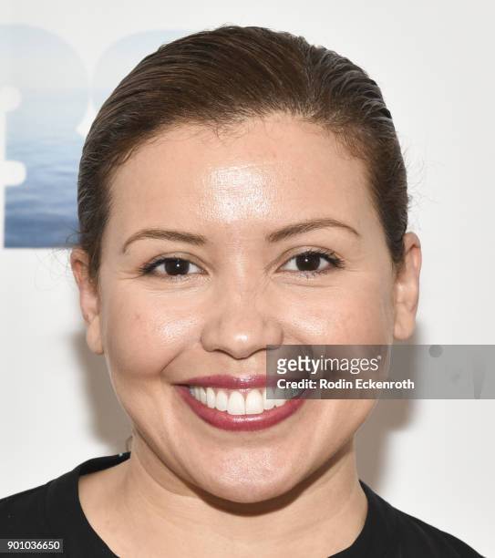Actress Justina Machado attends ZBS & Backstage Present: The Wonder Women of Hollywood at Zak Barnett Studios on January 3, 2018 in Los Angeles,...