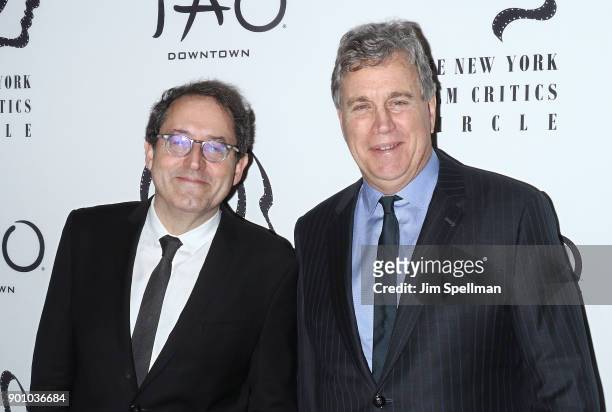 Co-Presidents and co-founders of Sony Pictures Classics Michael Barker and Tom Bernard attend the 2017 New York Film Critics Awards at TAO Downtown...