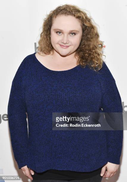 Actress Danielle Macdonald attends ZBS & Backstage Present: The Wonder Women of Hollywood at Zak Barnett Studios on January 3, 2018 in Los Angeles,...