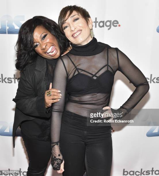 Actresses Sandi McCree and Naomi Grossman attend ZBS & Backstage Present: The Wonder Women of Hollywood at Zak Barnett Studios on January 3, 2018 in...