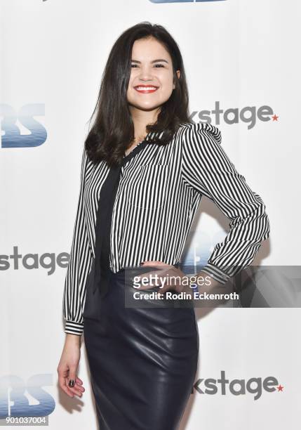 Actress Victoria Moroles attends ZBS & Backstage Present: The Wonder Women of Hollywood at Zak Barnett Studios on January 3, 2018 in Los Angeles,...