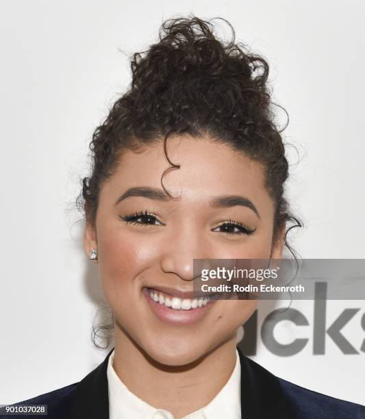 Actress Gabrielle Elyse attends ZBS & Backstage Present: The Wonder Women of Hollywood at Zak Barnett Studios on January 3, 2018 in Los Angeles,...