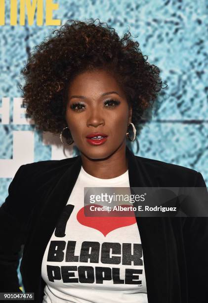 Actress Yolanda Ross attends the premiere of Showtime's "The Chi" at The Downtown Independent on January 3, 2018 in Los Angeles, California.