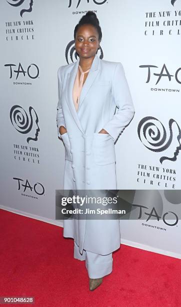 Dee Rees attends the 2017 New York Film Critics Awards at TAO Downtown on January 3, 2018 in New York City.