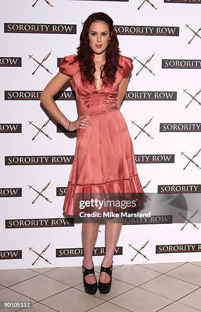 Rumer Willis attends photocall for 'Sorority Row' at Vue West End on August 26, 2009 in London, England.