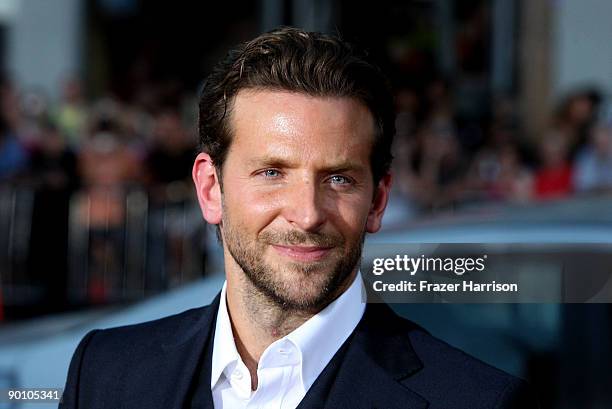 Actor Bradley Cooper arrives at the premiere of Twentieth Century Fox's 'All About Steve' held at Mann's Chinese Theater on August 26, 2009 in Los...