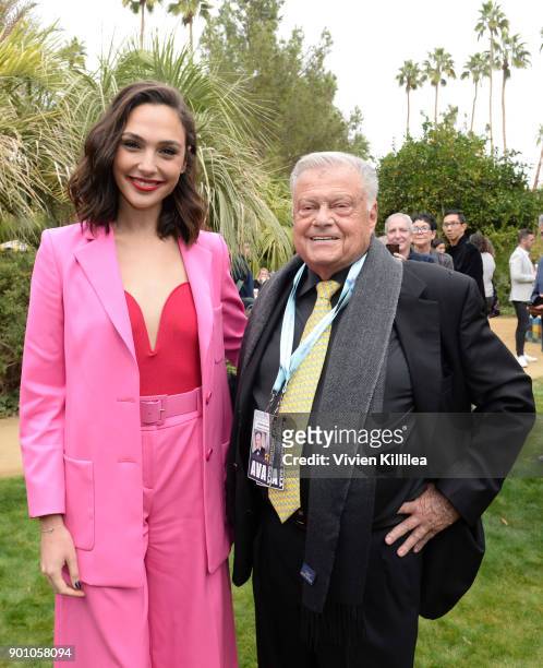 Gal Gadot and Chairman of the Palm Springs International Film Festival Harold Matzner attend the 29th Annual Palm Springs International Film Festival...