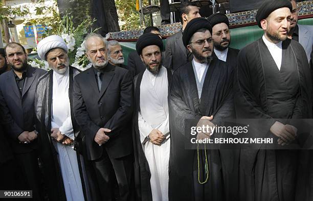 Sons of late Iraqi Shiite leader Abdel Aziz Al-Hakim, Mohsen and Ammar , former Iraqi prime minister Ibrahim Jaafari , former Iranian foreign...