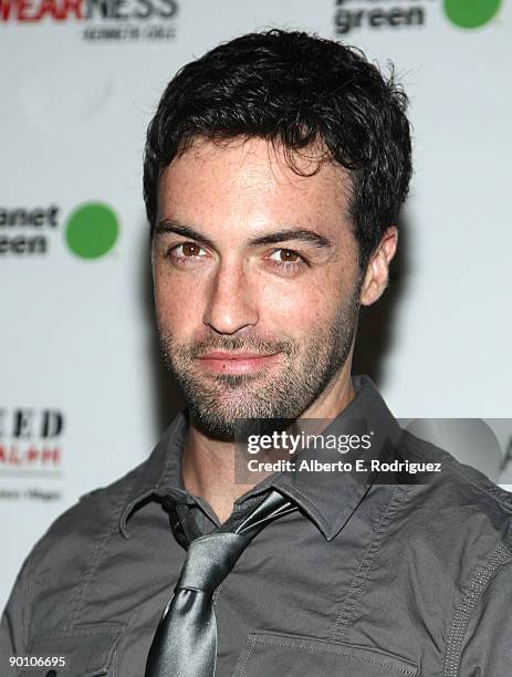 Actor Reed Scott arrives at the Kenneth Cole Awearness & Feed Projects' launch of The Feed Health Backpak on August 26, 2009 in Santa Monica,...