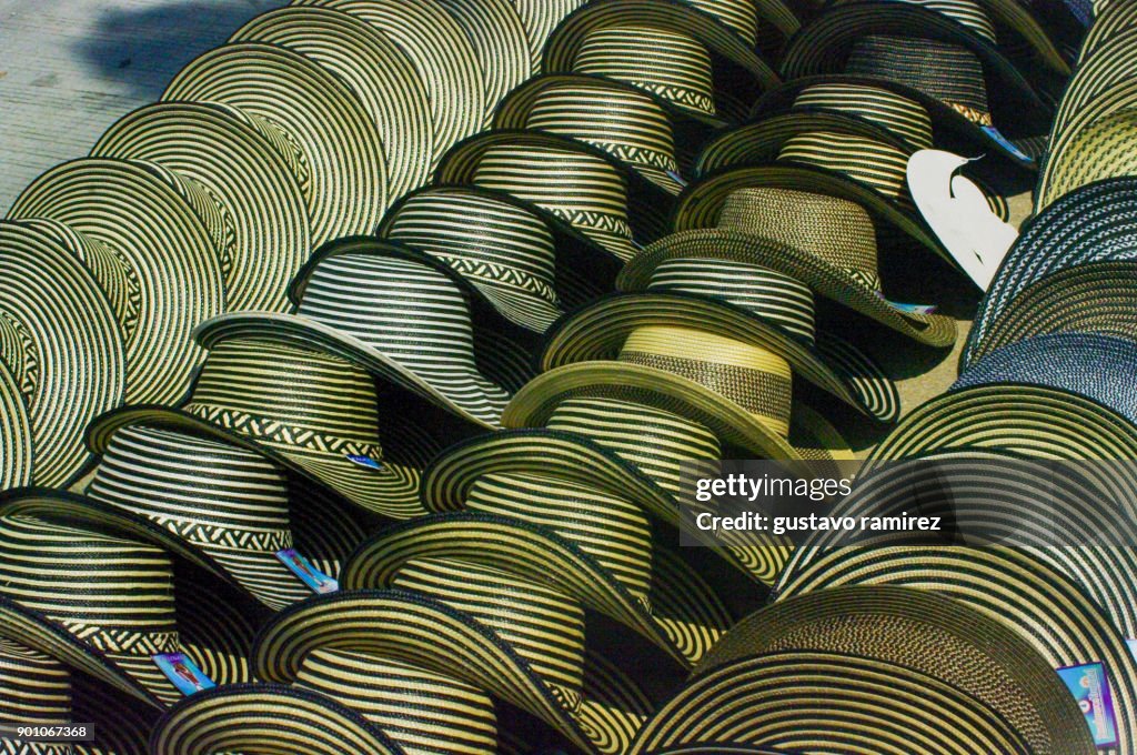 Traditional colombian hats