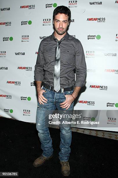 Actor Reed Scott arrives at the Kenneth Cole Awearness & Feed Projects' launch of The Feed Health Backpak on August 26, 2009 in Santa Monica,...