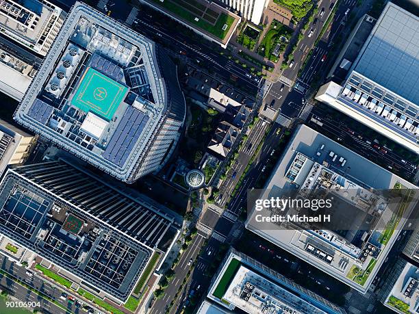 aerial photography of marunouchi - marunouchi stock pictures, royalty-free photos & images