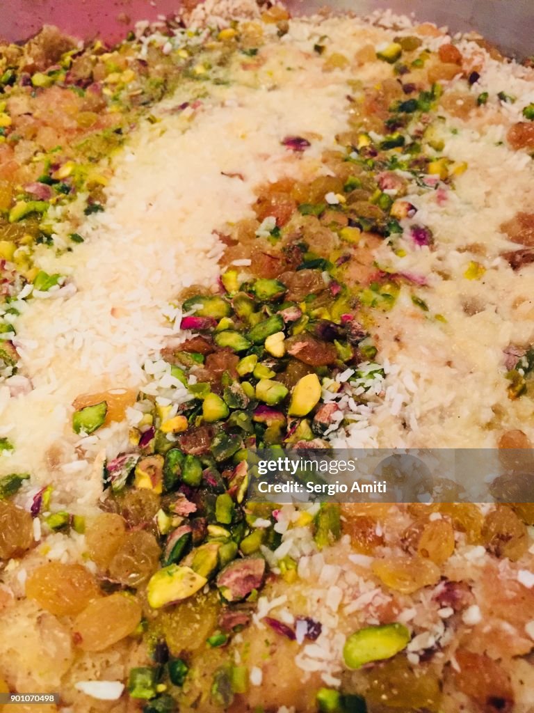 Close up of a dessert in Jordan, Om Ali