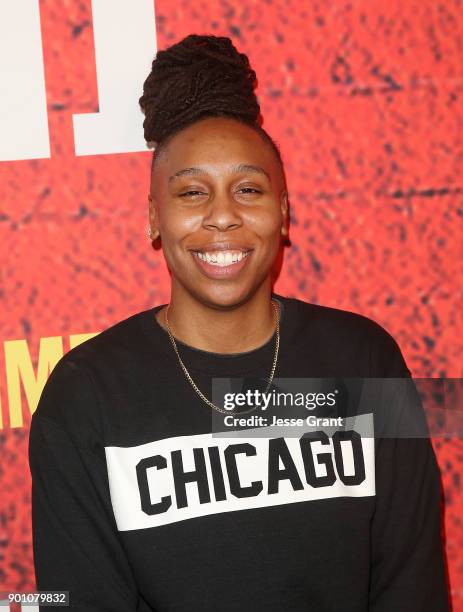 Show creator, writer and executive producer Lena Waithe attends the premiere of Showtime's "The Chi" at Downtown Independent on January 3, 2018 in...