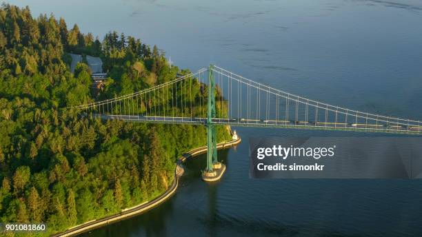 lions gate bridge - vancouver lions gate stock pictures, royalty-free photos & images